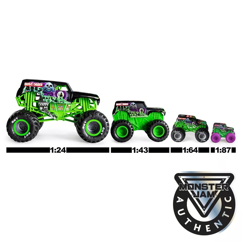 Monster Jam, Official Ice Cream Man vs. Monster Mutt Die-Cast Monster Trucks,  1:64 Scale, 2 Pack