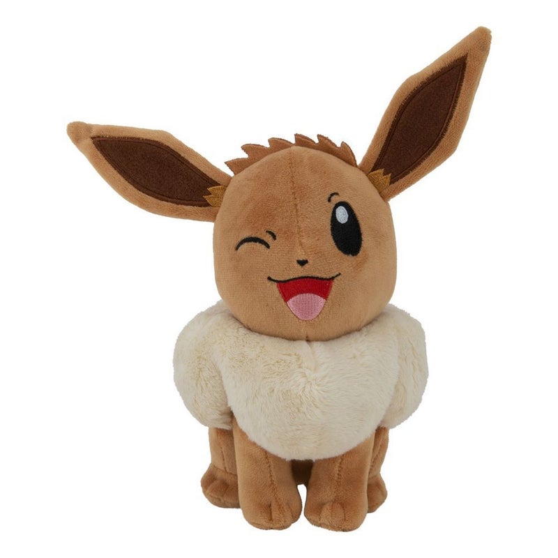  Pokémon 12 Large Eevee Plush - Officially Licensed - Quality &  Soft Stuffed Animal Toy - Let's Go Starter - Great Gift for Kids, Boys,  Girls & Fans of Pokemon : Toys & Games