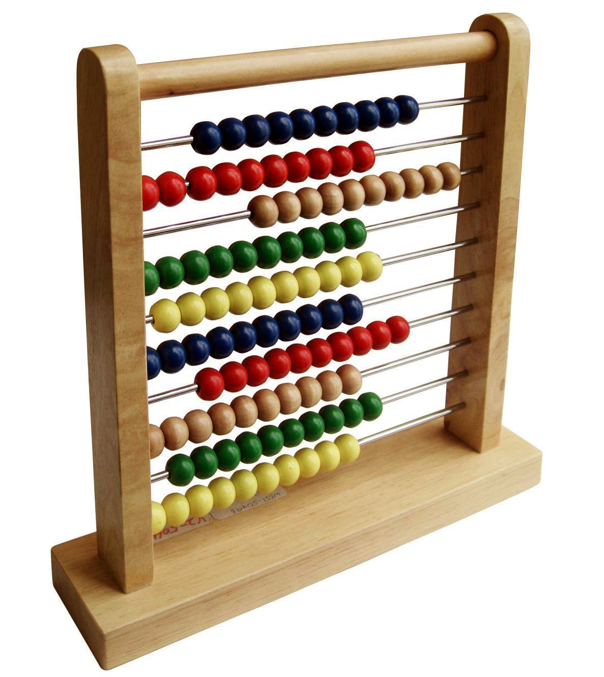 Wooden Abacus with Metal Bars