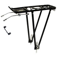 Carrier Rear Alloy Foldable For Size: 26"-28" Adjustable Black