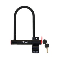 M-Wave Bike Bicycle U Lock Shackle 13MM Key 180mm X 245mm