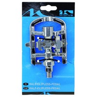 M-Wave Pedals Half Clipless Alloy Suits Shimano Cleats
