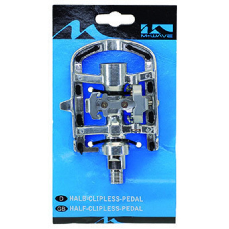 MWave Pedals Half Clipless Alloy Suits Shimano Cleats MyDeal
