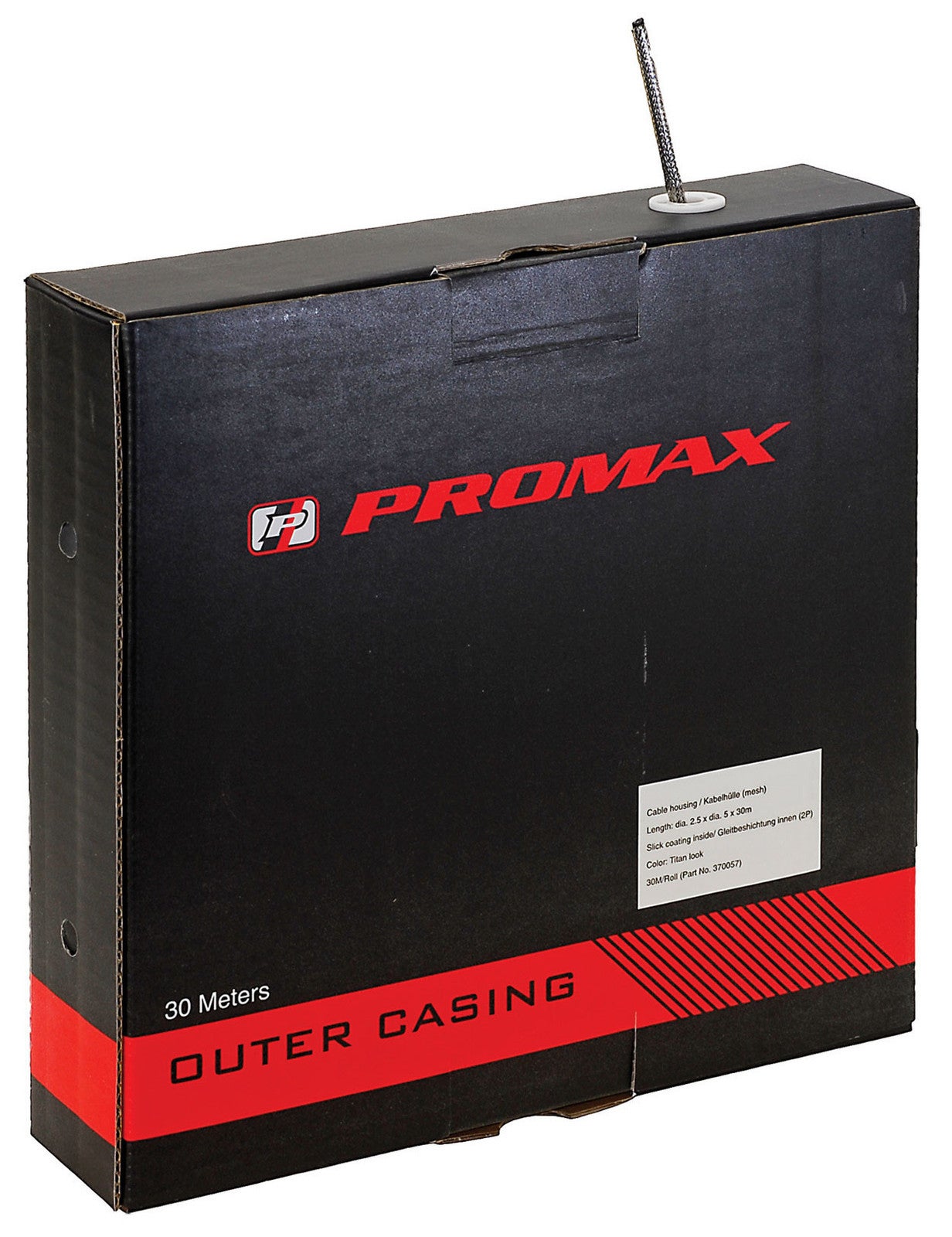  Promax Outer Casing For Brake Cables 2P Teflon For 1.6-2.0MM Brake 30M Roll In Display Box.