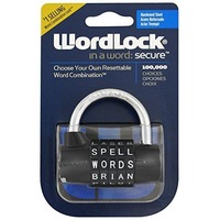 Safety Lock Wordlock Resettable Word Combination Black