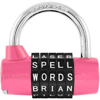 Safety Lock Wordlock Resettable Word Combination Bulk Pink
