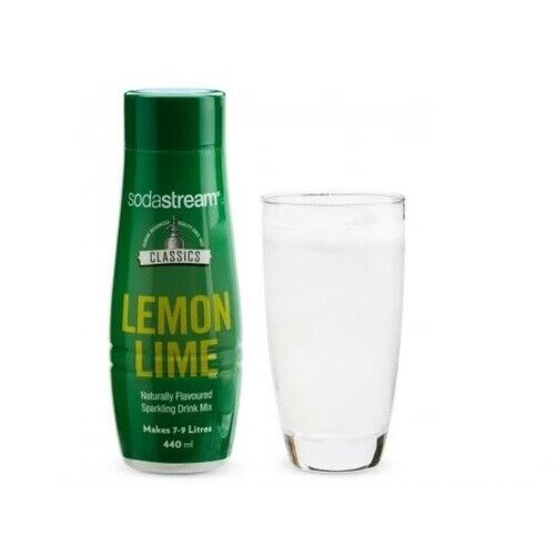 SodaStream Classics Lemon Lime 440ml Sparkling Soda Water Syrup Drink- Makes 9L