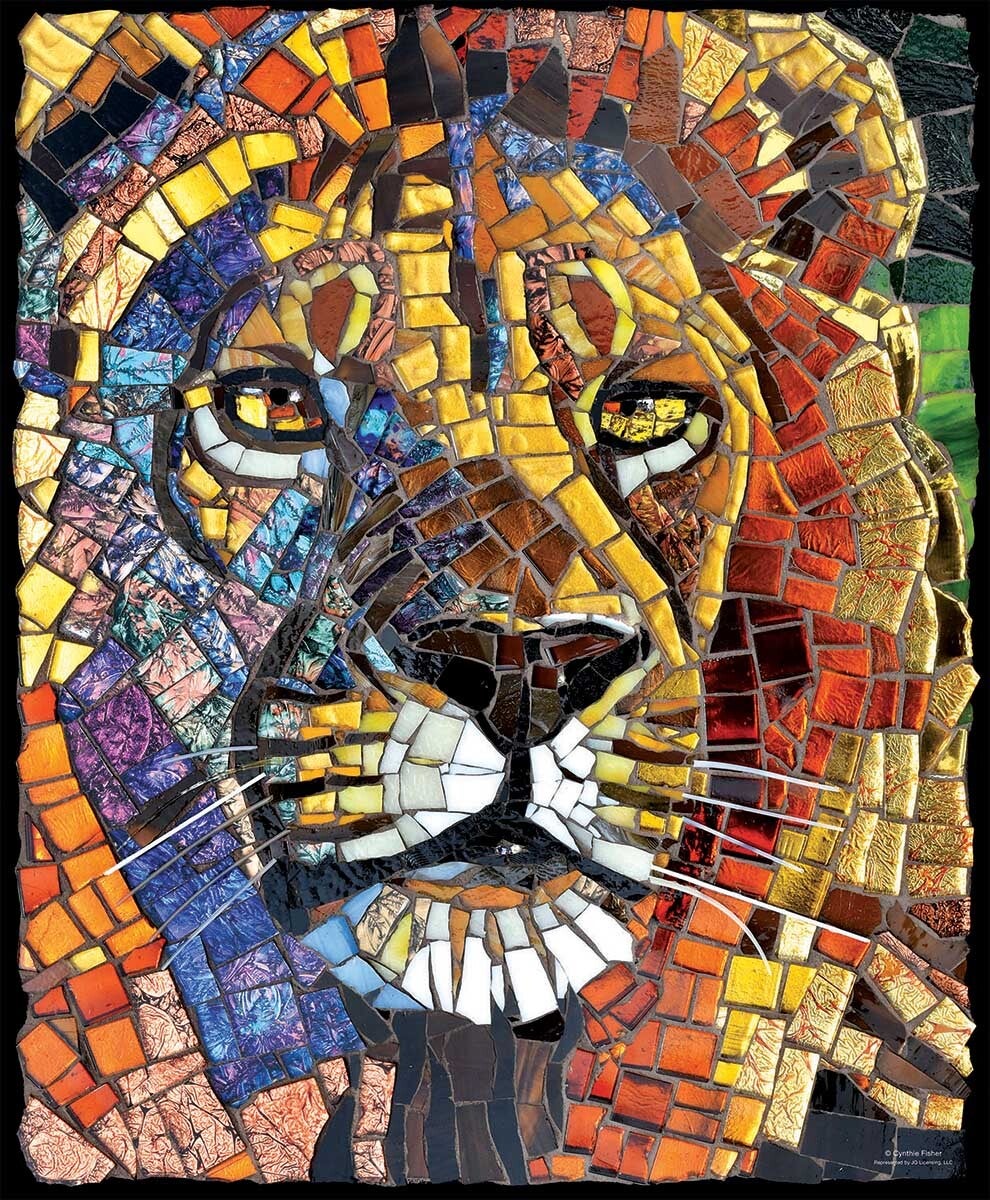 Sunsout - Stained Glass Lion Puzzle 1000pc