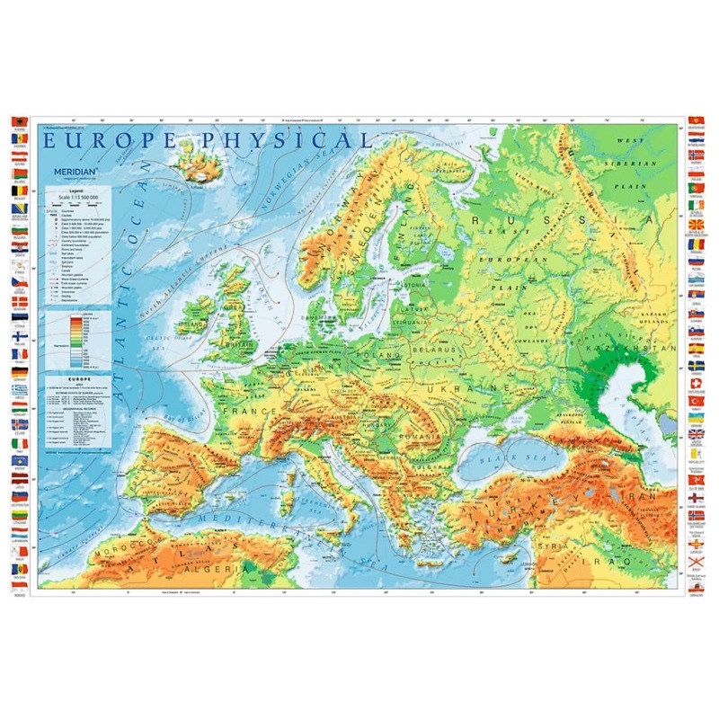 Buy Trefl - Europe Physical Map Puzzle 1000pc - MyDeal