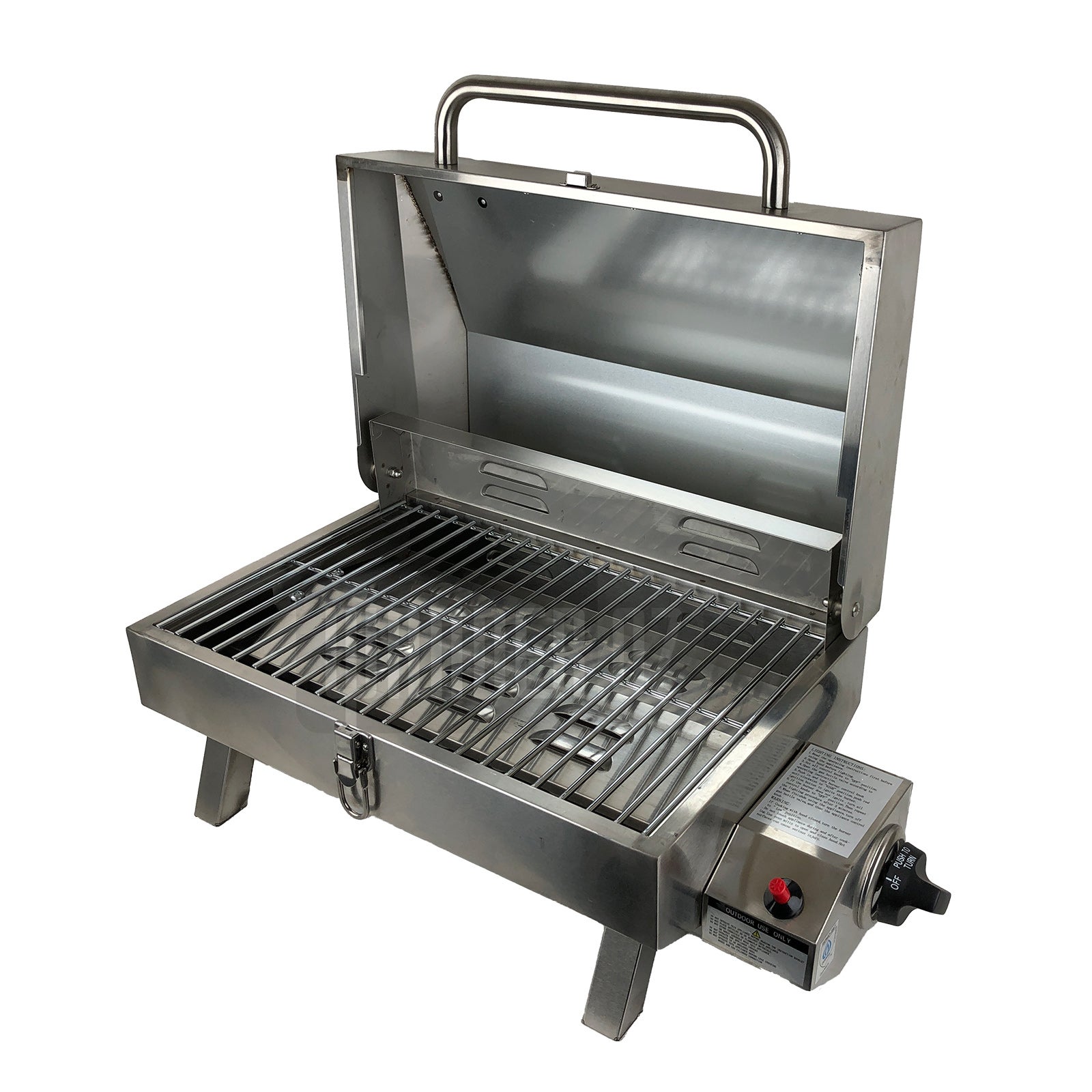 Portable Gas BBQ Stainless Steel Outdoor Camping Cooking Caravan