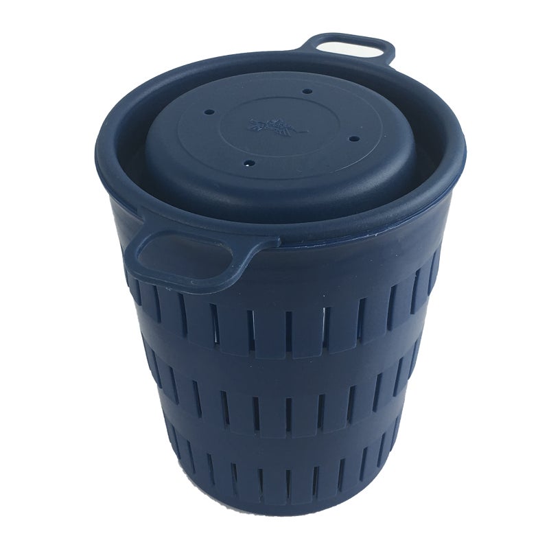 Buy SMALL Berley Pot Cage Dispenser Bait Bucket Fishing Dropper Sinker  Plastic Lid - MyDeal