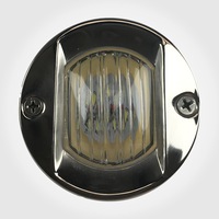 12V Marine Cabin LED Lights Stainless Flush Mount Boat Cockpit Transom Deck