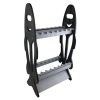 Fishing Rod Holder RACK - Holds 16 Fish Rods - Floor Storage Stand