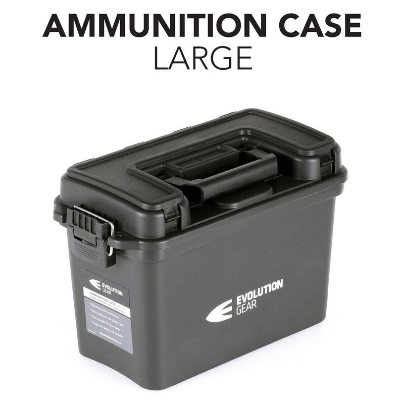 Buy Large Ammunition Case Weatherproof Ammo Box / Dry Box in Black - MyDeal