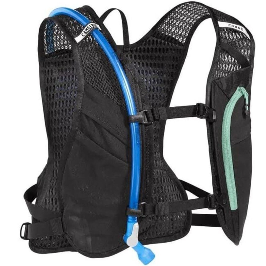 1.5L Camelbak Womens Chase Bike Hydration Vest Backpack in Black/Mint