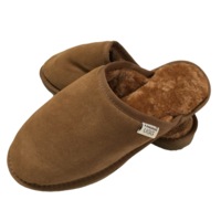 100% Australian Merino Sheepskin Scuffs Moccasins Slippers Winter Slip On UGG - Mens