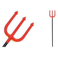 110cm HALLOWEEN RED DEVIL TRIDENT Fork Fancy Dress Costume Party Stick Accessory
