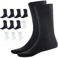12 Pairs BAMBOO SOCKS Crew Natural Eco Healthy Enviro Unisex Business Work BULK