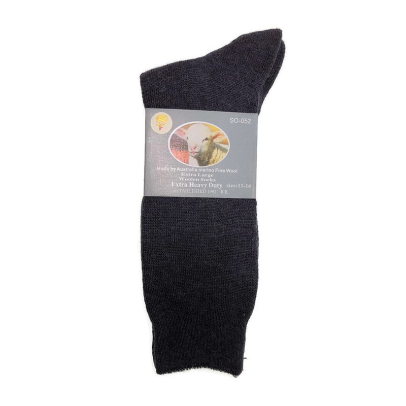 12 Pairs Merino Wool Blend Woolen Work Socks Hiking Heavy Duty Warm ...