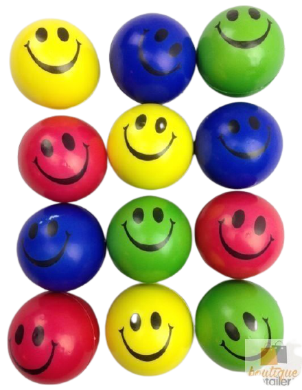 EMOJI STRESS BALL 70MM 1 PC SQUEEZE HAND RELIEF TENSION SOFT NOVELTY FACE TOY 