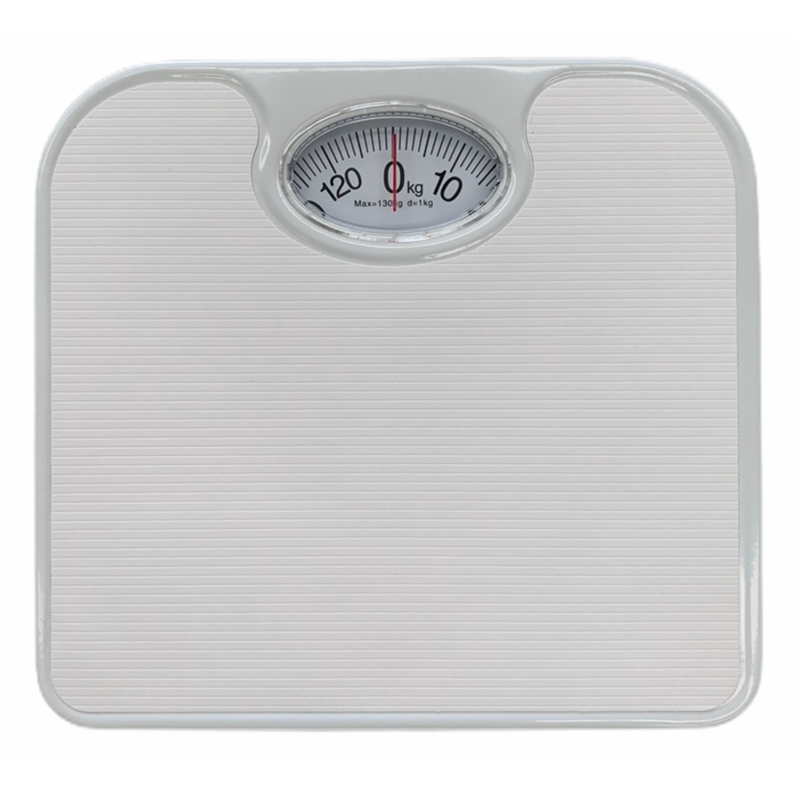 130kg Mechanical Bathroom Scales Weight Checker Kilo Kg Kilograms - White