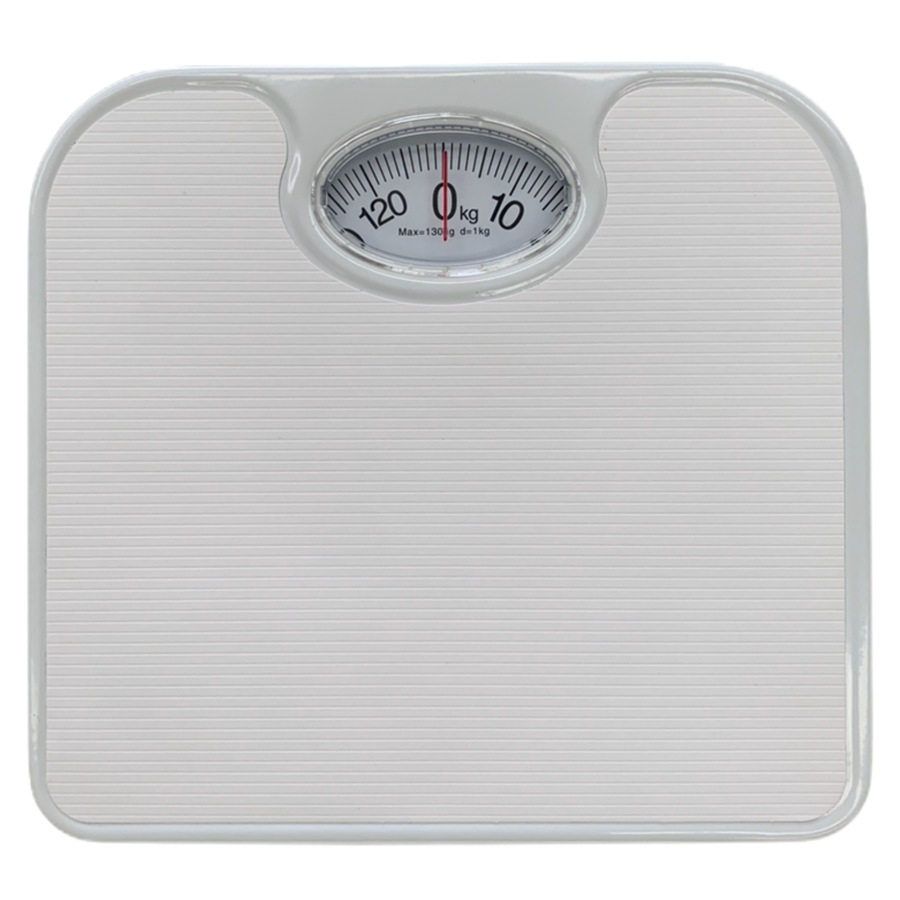 130kg Mechanical Bathroom Scales Weight Checker Kilo Kg Kilograms - White