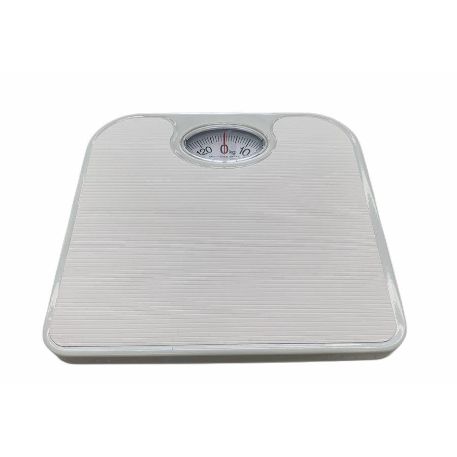 130kg Mechanical Bathroom Scales Weight Checker Kilo Kg Kilograms White