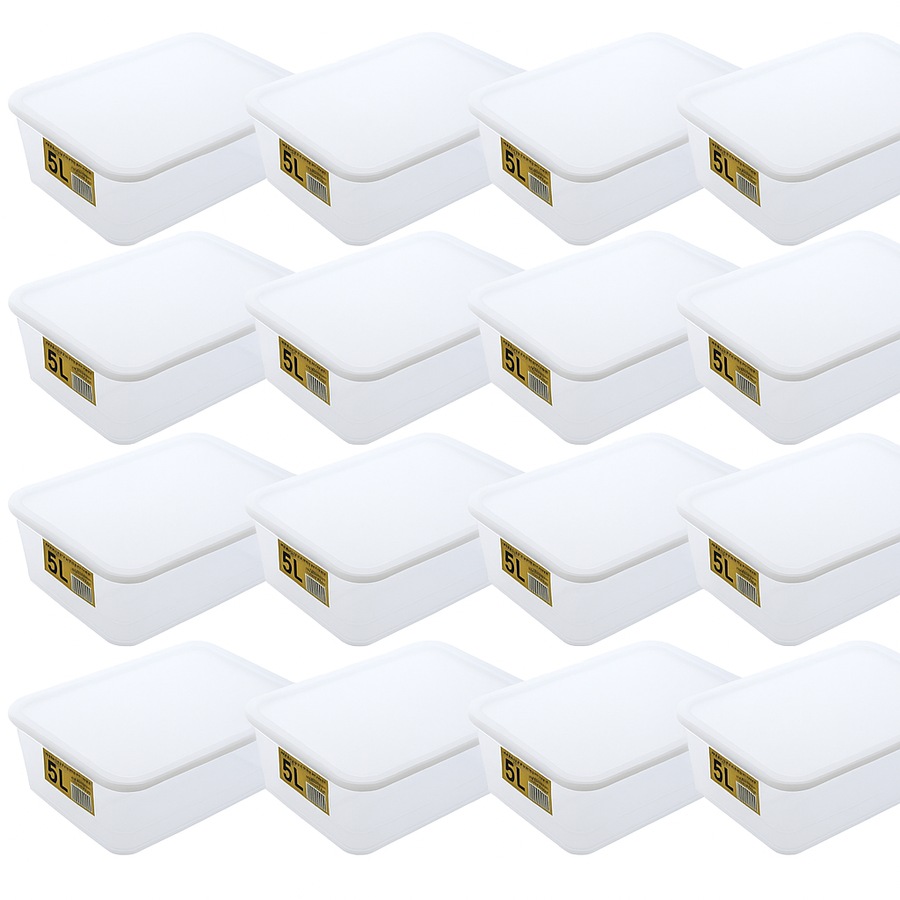 16x 5L Food Storage Containers w/ Lids Bulk Lot - Made in Australia