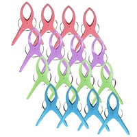 16x JUMBO PLASTIC CLOTHES PEGS Laundry Clips Washing Line Clothespin Fastener