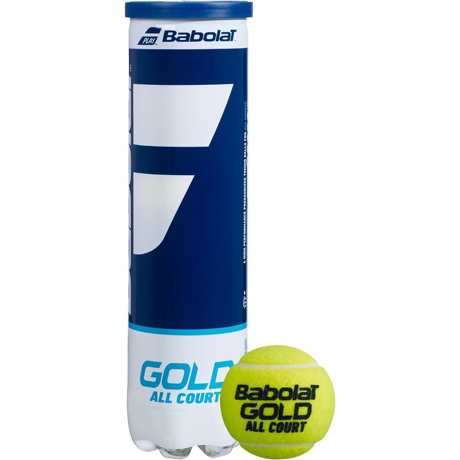 18 Cans of 4 Babolat Gold All Court Tournament 72 Tennis Balls Bulk Box - ITF & USTA Approved