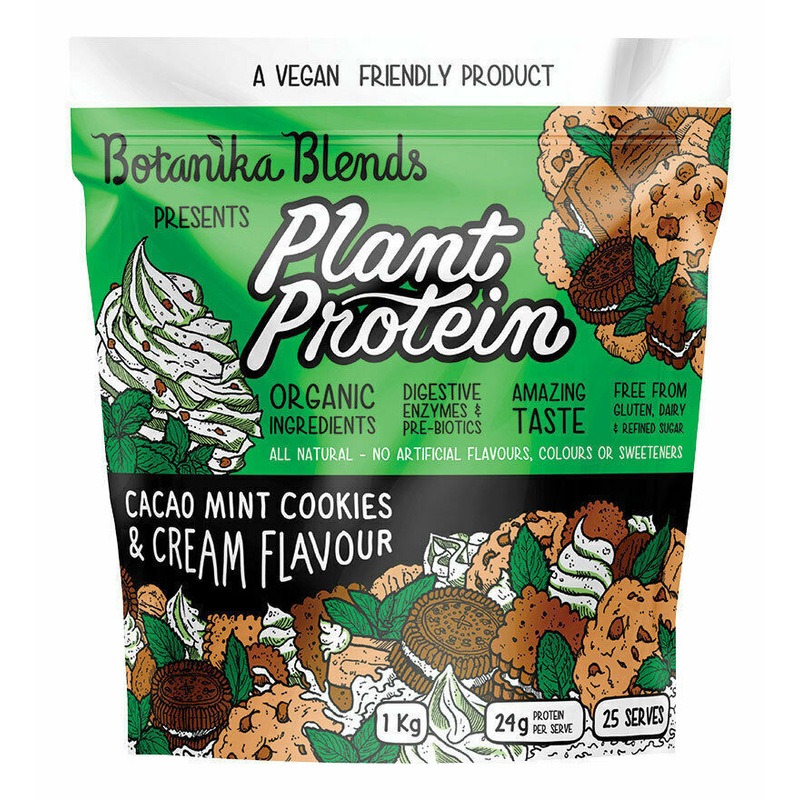 1kg Botanika Blends Organic Plant Protein Vegan Friendly Cacao Mint Cookies Cream Buy Protein Powders