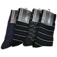 2 Pairs COTTON BUSINESS SOCKS Mens Dress Crew Plain Work Casual