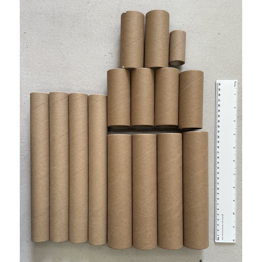 20+ Strong Cardboard Tubes Paper Roll Tubes for Art, Crafts, School, Packaging