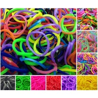 2400 LOOM BANDS Rubber Refill Kit DIY Magical Bracelet 96 S Clips, 8 Hooks