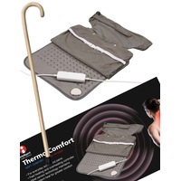 2pc Set 93cm Wooden Walking Stick Cane + Thermo Comfort Heat Pad Electric Relief