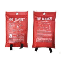 2x Australian FIRE BLANKET Fibre Glass Safety House Caravan Emergency 1m x 1m