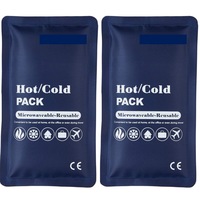2x HOT COLD PACK First Aid Reusable Ice Heat Gel Packs Microwaveable Relief