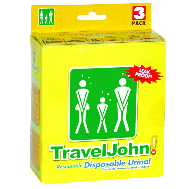 Buy 3pk Travel John! Disposable Urinal Resealable Leakproof Hygienic