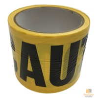 3x CAUTION TAPE Yellow Safety Warning Barricade Industrial Strip Non-Stick 20m