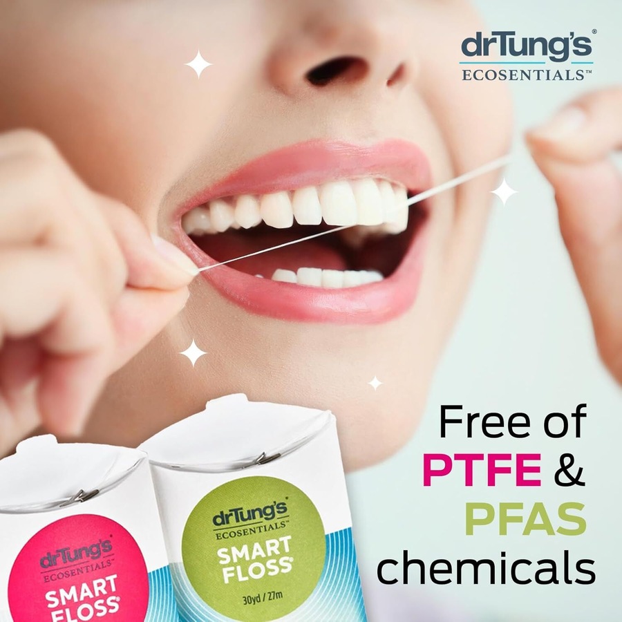 3x Dr Tung's Smart Dental Floss Chemical Free Oral Teeth Care Natural Flosser