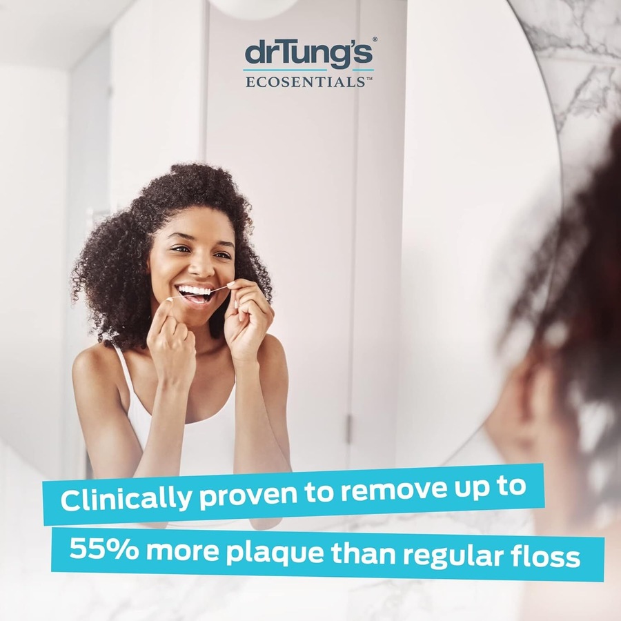 3x Dr Tung's Smart Dental Floss Chemical Free Oral Teeth Care Natural Flosser