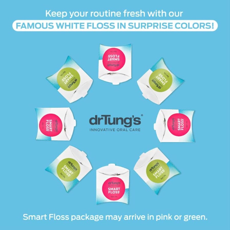 3x Dr Tung's Smart Dental Floss Chemical Free Oral Teeth Care Natural Flosser