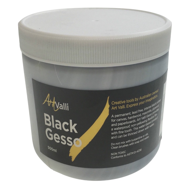 Buy 500ml ARTIST GESSO Canvas Primer Craft Wood Sealer NonToxic Water