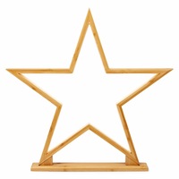 52cm Bamboo Star LED Table Desk Lamp Light Modern Designer - Natural