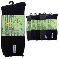 6 Pairs PREMIUM BAMBOO SOCKS Mens Heavy Duty Thick Work Socks Cushion BULK