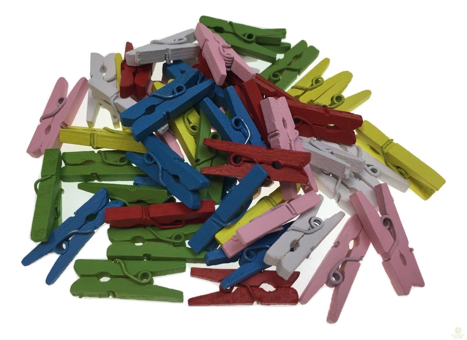 600pcs MINI WOODEN PEGS Natural Craft Baby Shower Clothes Pin Scrapbook 25mm