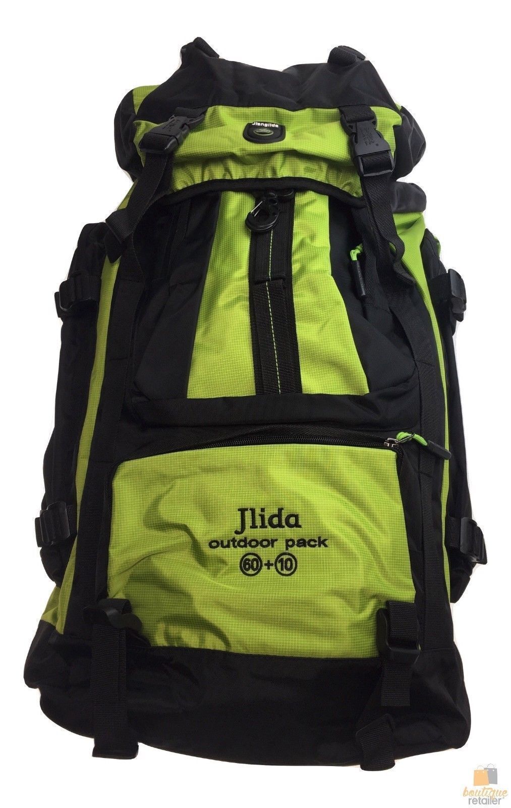 60L + 10L Hiking Backpack Bag Rucksack 