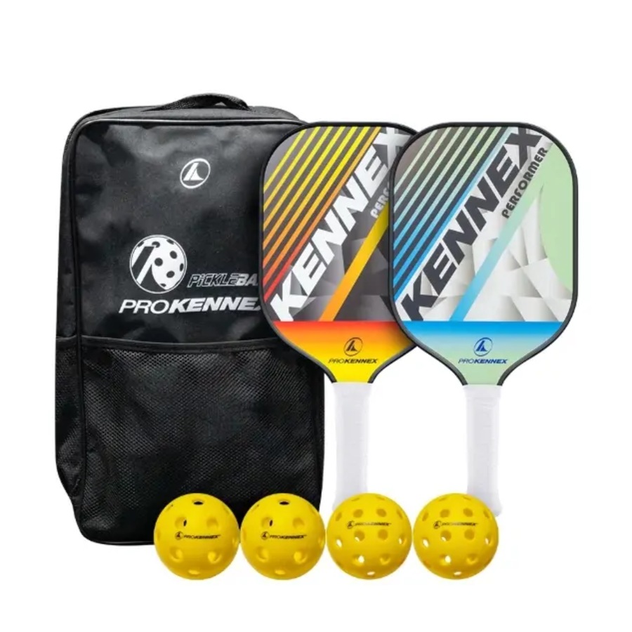 7-Piece Pro Kennex Pickleball Set w/ Balls, Paddles & Carry/Storage Bag