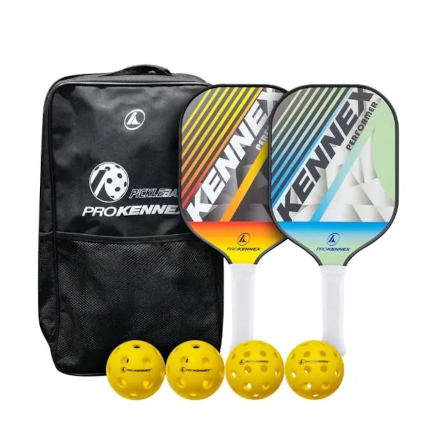 7-Piece Pro Kennex Pickleball Set w/ Balls, Paddles & Carry/Storage Bag