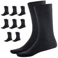 9 Pairs BAMBOO SOCKS Crew Natural Eco Healthy Enviro Unisex Work Business BULK